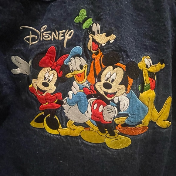 Vintage Disney Embroidered Denim Jacket (Size: SMALL) - Picture 6 of 6